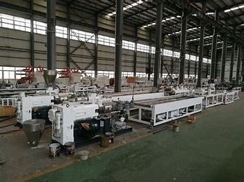 Good price 150kg/H 원추형 이중 나사 WPC 프로파일 압출 라인 온라인으로