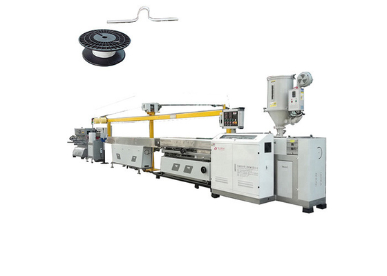 Good price 25kg/H 플라스틱 코 클립 교량 막대기 PP 압출기 기계 온라인으로