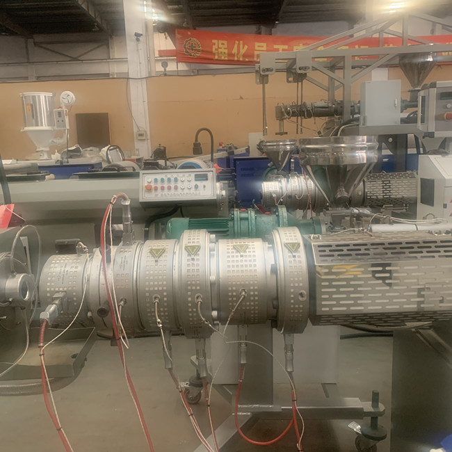 단일 나사 PLA HDPE 수관 압출기 100kg/H 0